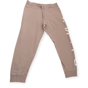 Calvin Klein Performance Logo Joggers Women L Brown